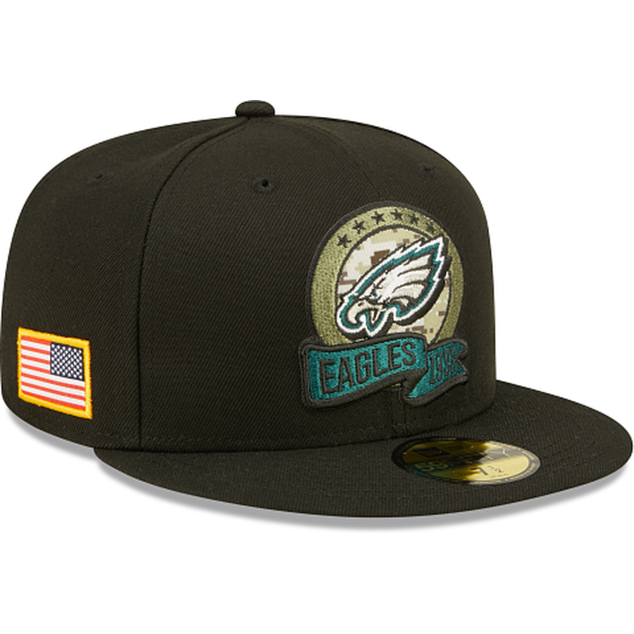 New Era Philadelphia Eagles 2022 Salute to Service 59FIFTY Fitted Hat