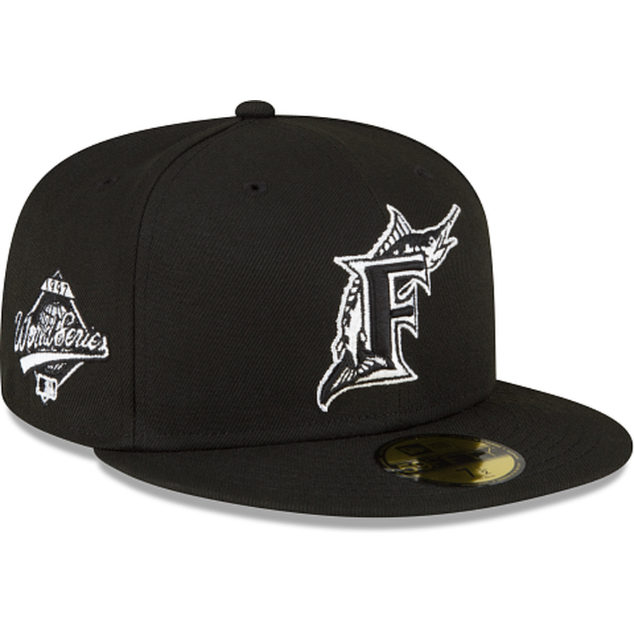 New Era Miami Marlins Sidepatch Black 2022 59FIFTY Fitted Hat