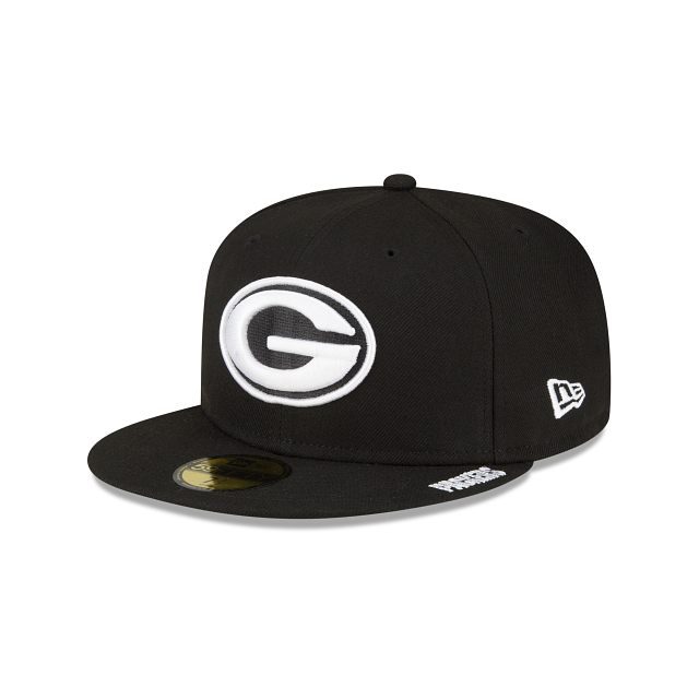 New Era Green Bay Packers Sidepatch Black 2022 59FIFTY Fitted Hat