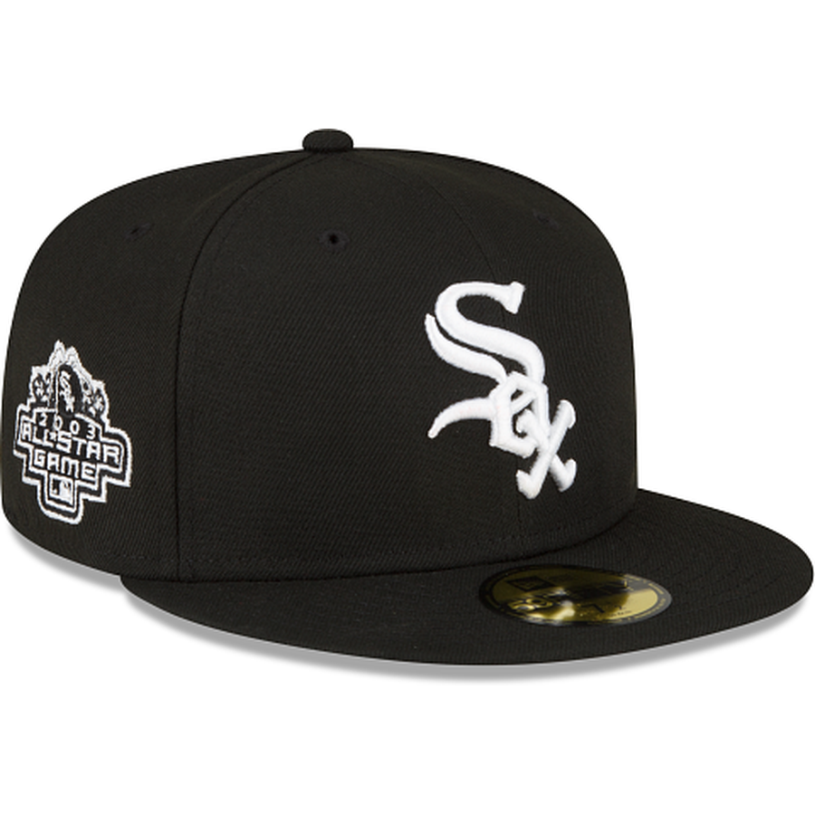 New Era Chicago White Sox Sidepatch Black 2022 59FIFTY Fitted Hat