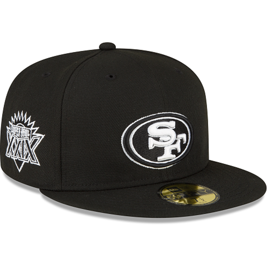 New Era San Francisco 49ers Sidepatch Black 2022 59FIFTY Fitted Hat