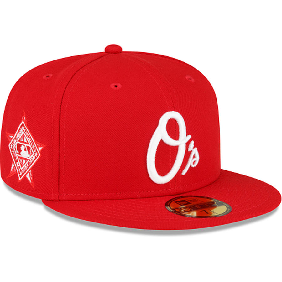 New Era Baltimore Orioles Sidepatch Red 2022 59FIFTY Fitted Hat