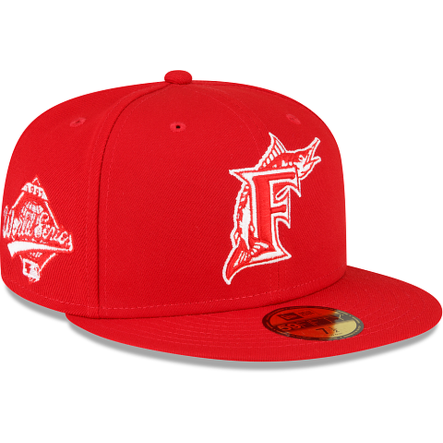 New Era Miami Marlins Sidepatch Red 2022 59FIFTY Fitted Hat