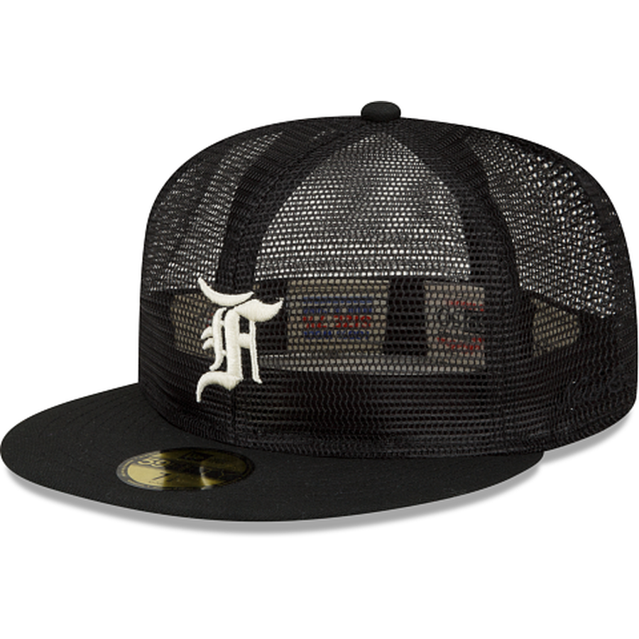 New Era Fear of God Essential Full Mesh Black 2022 59FIFTY Fitted Hat