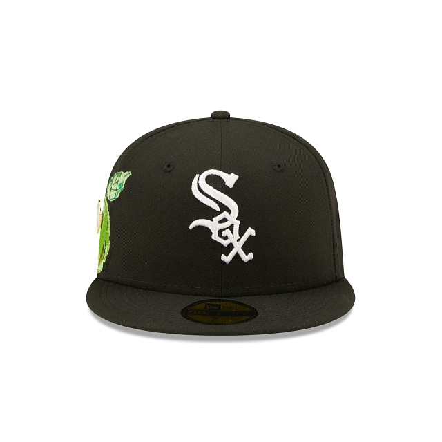 New Era Chicago White Sox Fruit Fitted Hat w/ Nike Air Max 90 Black Hot Lime