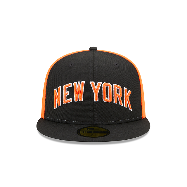 Men's Mitchell & Ness x Lids Black New Jersey Nets Hardwood Classics Sunset Fitted Hat