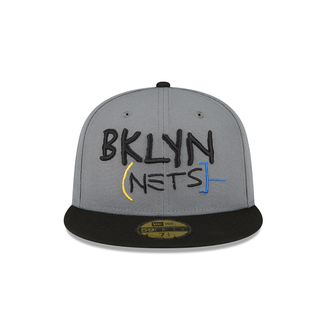 New Era Brooklyn Nets 2022-23 City Edition Gray 59FIFTY Fitted Hat