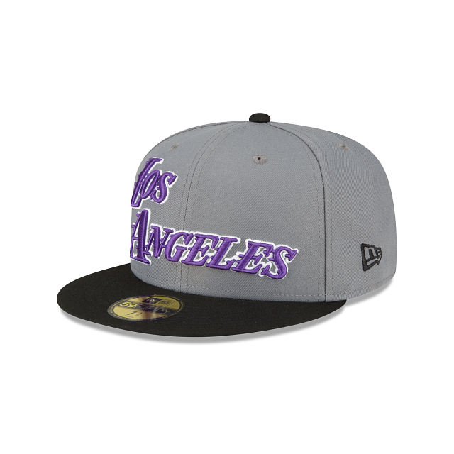 New Era Los Angeles Lakers 2022-23 City Edition Gray 59FIFTY Fitted Hat