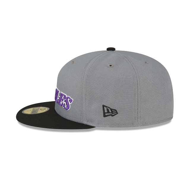 New Era Los Angeles Lakers 2022-23 City Edition Gray 59FIFTY Fitted Hat