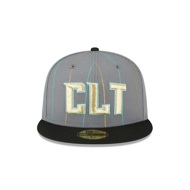 New Era Charlotte Hornets 2022-23 City Edition Gray 59FIFTY Fitted Hat