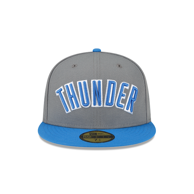 New Era Oklahoma City Thunder 2022-23 City Edition Gray 59FIFTY Fitted Hat