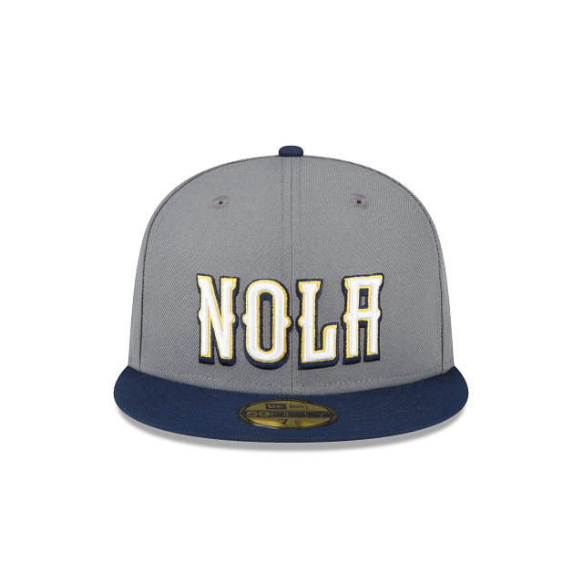 New Era New Orleans Pelicans 2022-23 City Edition Gray 59FIFTY Fitted Hat