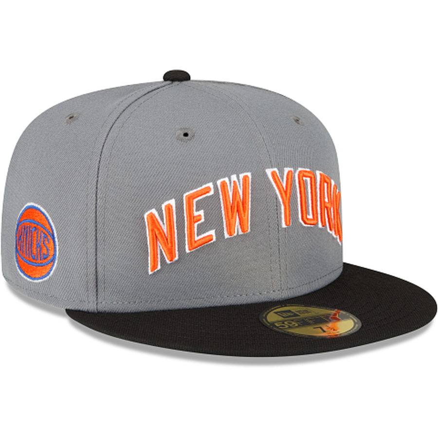 New Era New York Knicks 2022-23 City Edition Gray 59FIFTY Fitted Hat