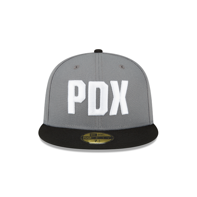 New Era Portland Trail Blazers 2022-23 City Edition Gray 59FIFTY Fitted Hat