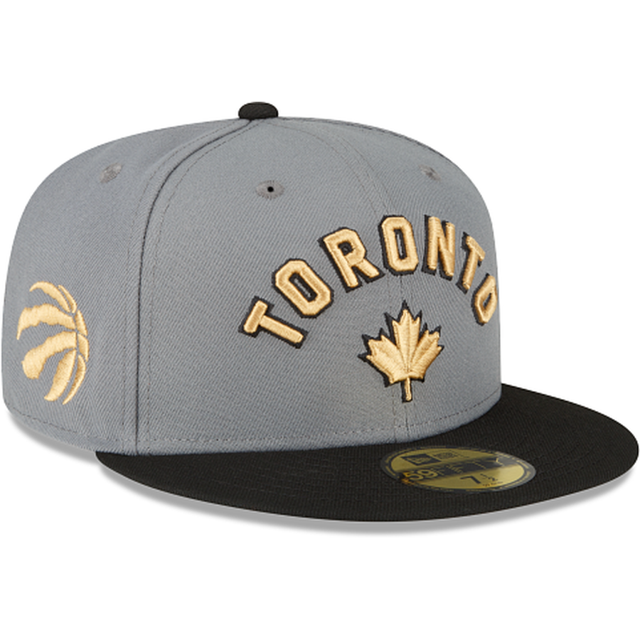 New Era Toronto Raptors 2022-23 City Edition Gray 59FIFTY Fitted Hat