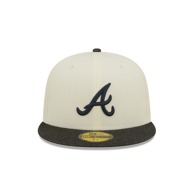 New Era Atlanta Braves Black Denim 2022 59FIFTY Fitted Hat