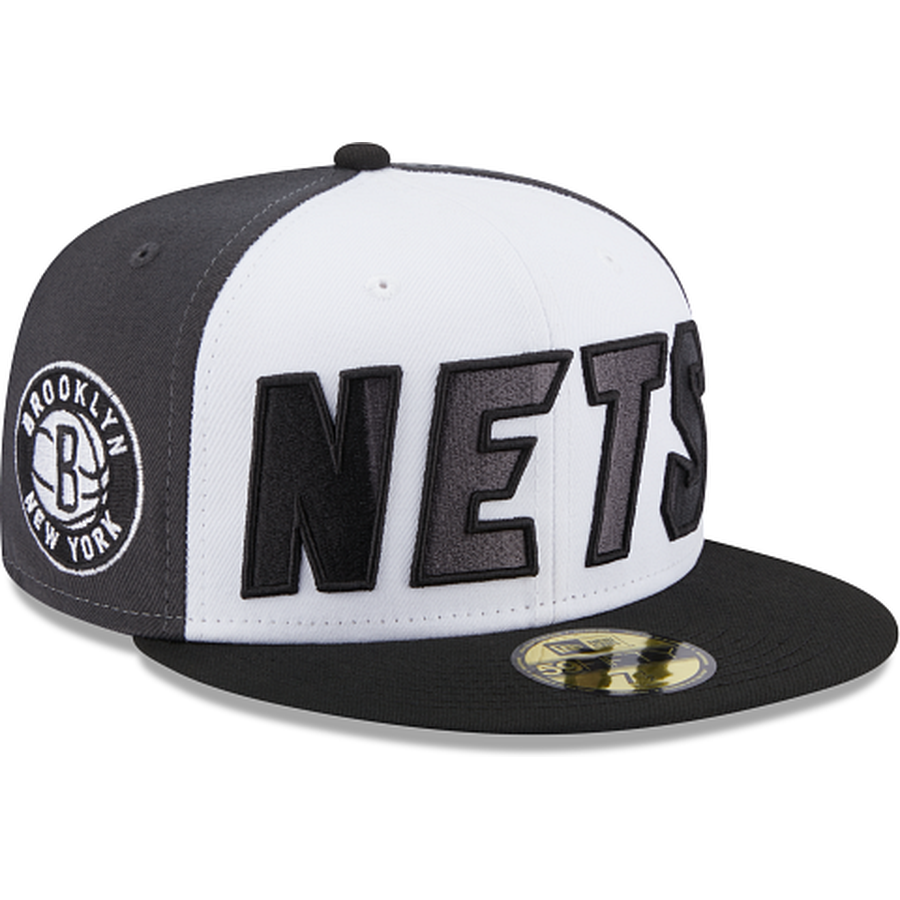 New Era Brooklyn Nets 2023 Back Half Edition 59FIFTY Fitted Hat