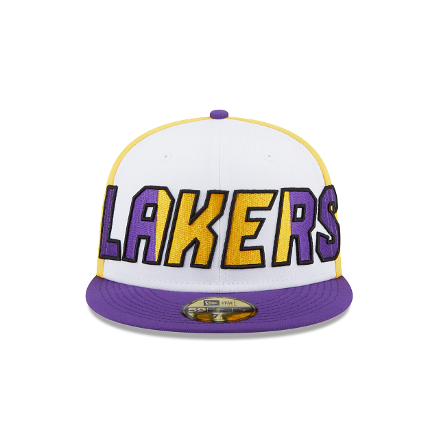 New Era Los Angeles Lakers 2023 Back Half Edition 59FIFTY Fitted Hat