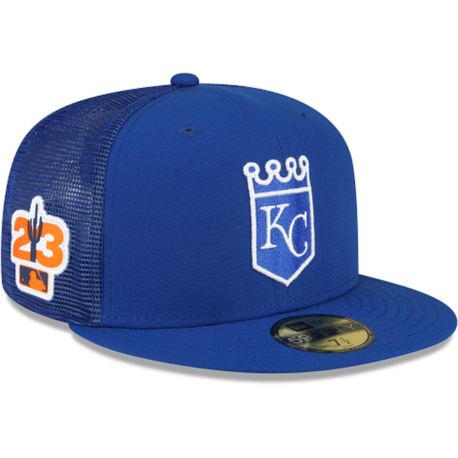 Kansas City Royals Camel Two Tone 40th Anniversary Patch German Flag  Batterman Gray UV New Era 59FIFTY Fitted Hat