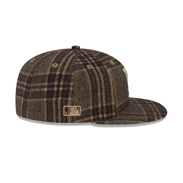 New Era Bricks & Wood X Los Angeles Dodgers Plaid Wool Retro Crown 59FIFTY Fitted Hat