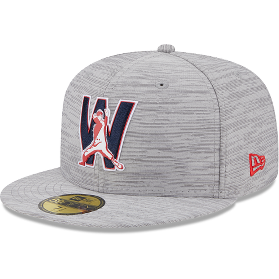 New Era Washington Nationals 2023 Clubhouse Gray 59FIFTY Fitted Hat