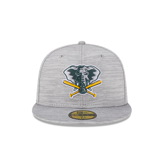 New Era Oakland Athletics 2023 Clubhouse Gray 59FIFTY Fitted Hat