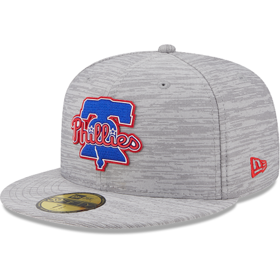 New Era Philadelphia Phillies 2023 Clubhouse Gray 59FIFTY Fitted Hat