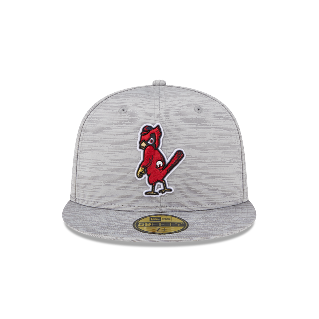 New Era St. Louis Cardinals 2023 Clubhouse Gray 59FIFTY Fitted Hat