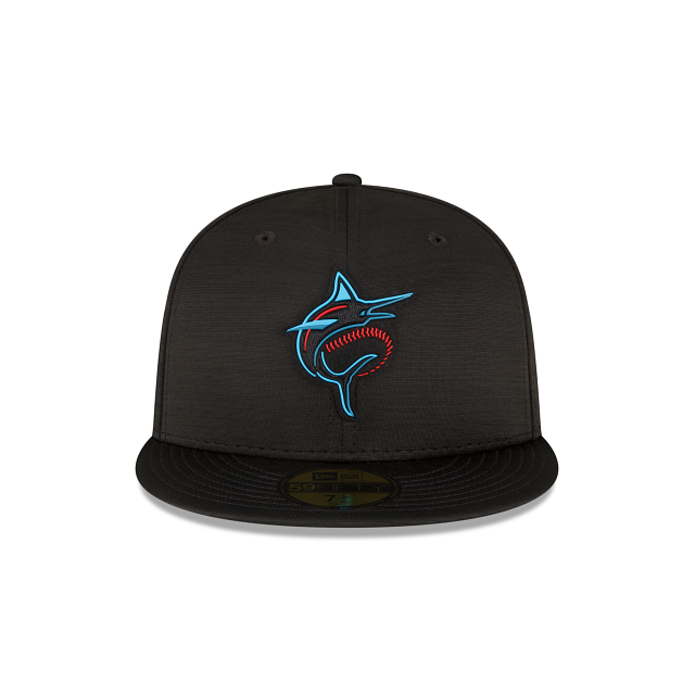 New Era Miami Marlins 2023 Clubhouse Black 59FIFTY Fitted Hat