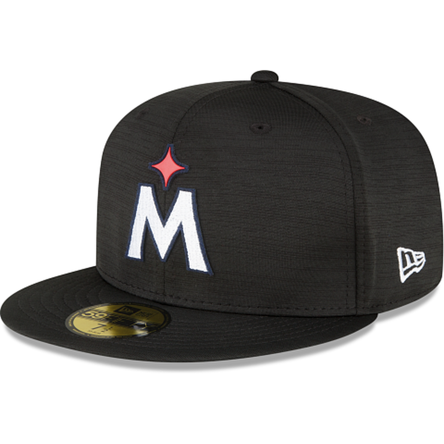 New Era Minnesota Twins 2023 Clubhouse Black 59FIFTY Fitted Hat