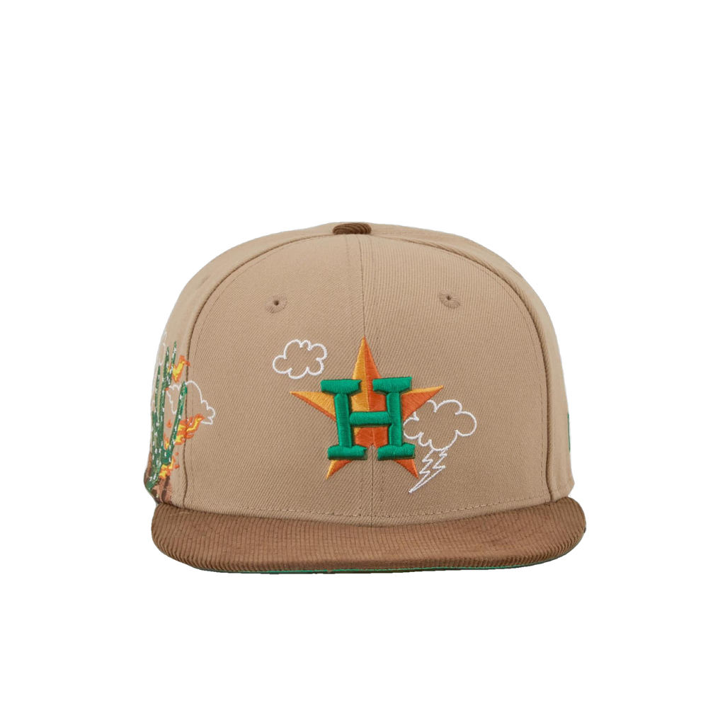 New Era x Eblens Houston Astros Khaki/Brown 2022 59FIFTY Fitted Hat
