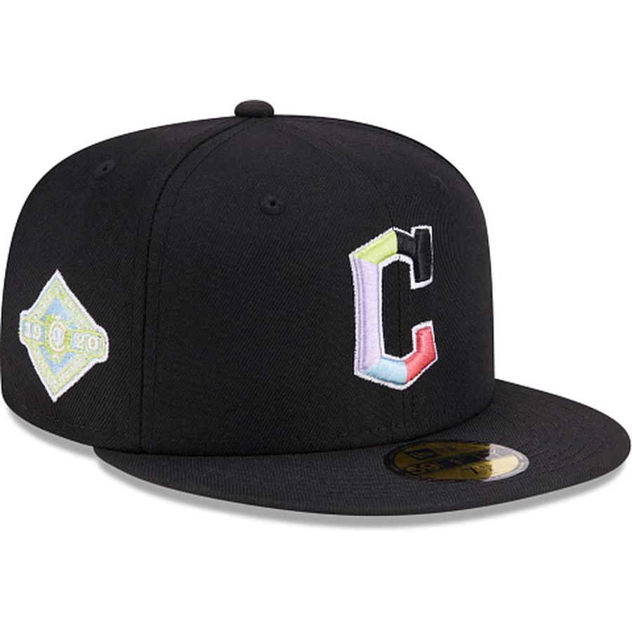 New Era Cleveland Guardians Colorpack Black 2023 59FIFTY Fitted Hat