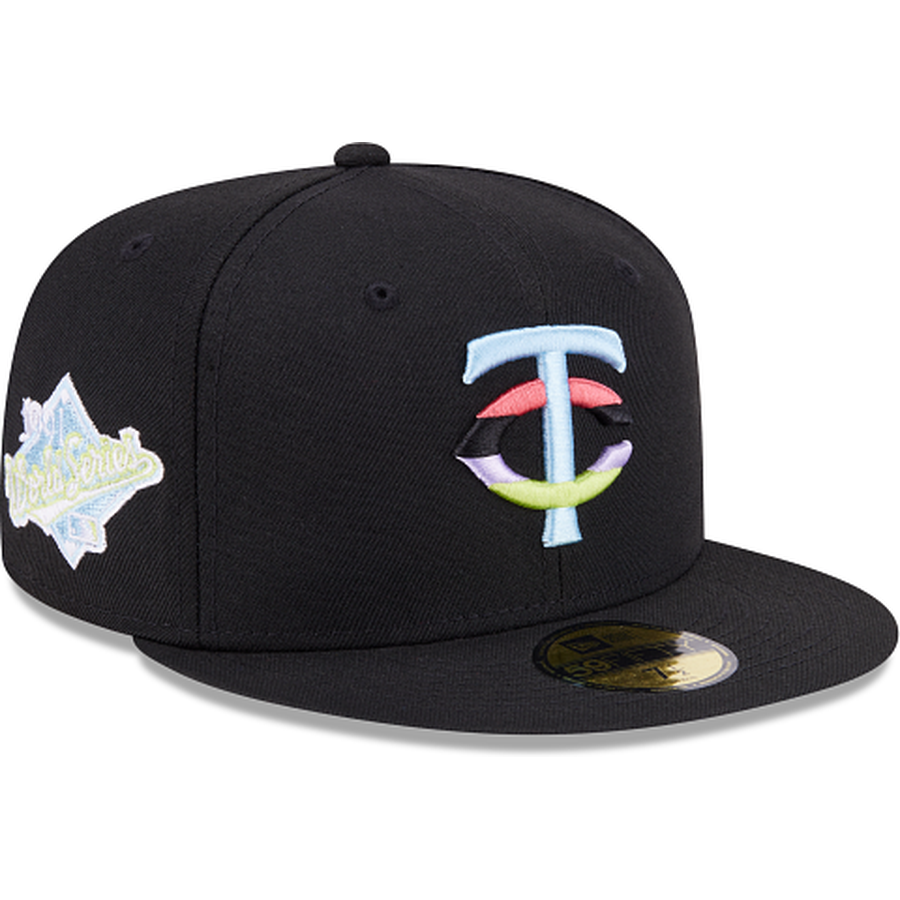 New Era Minnesota Twins Colorpack Black 2023 59FIFTY Fitted Hat