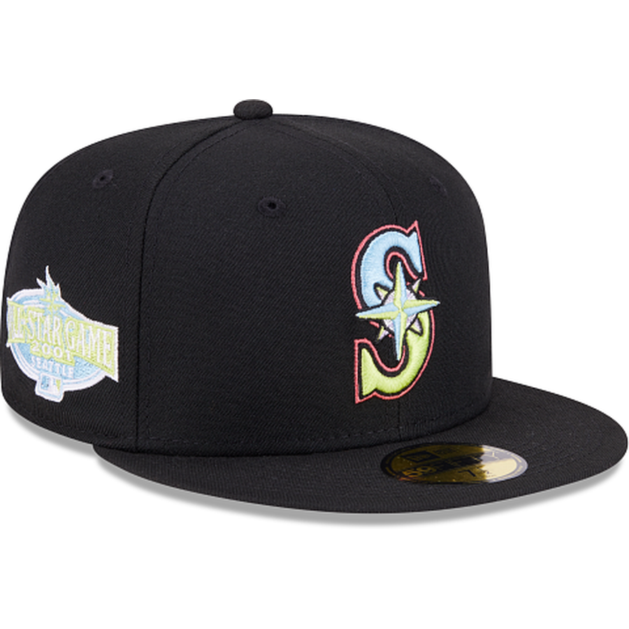 New Era Seattle Mariners Colorpack Black 2023 59FIFTY Fitted Hat