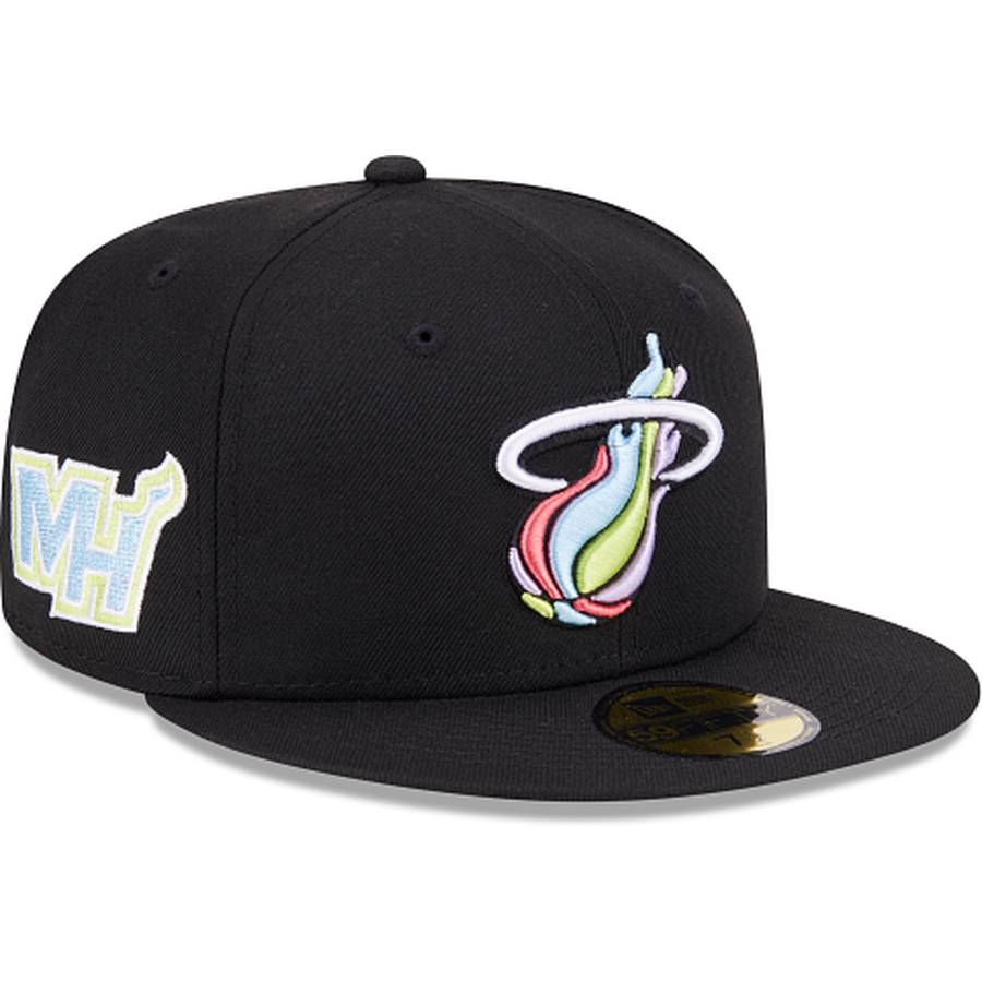 New Era Miami Heat Colorpack Black 2023 59FIFTY Fitted Hat