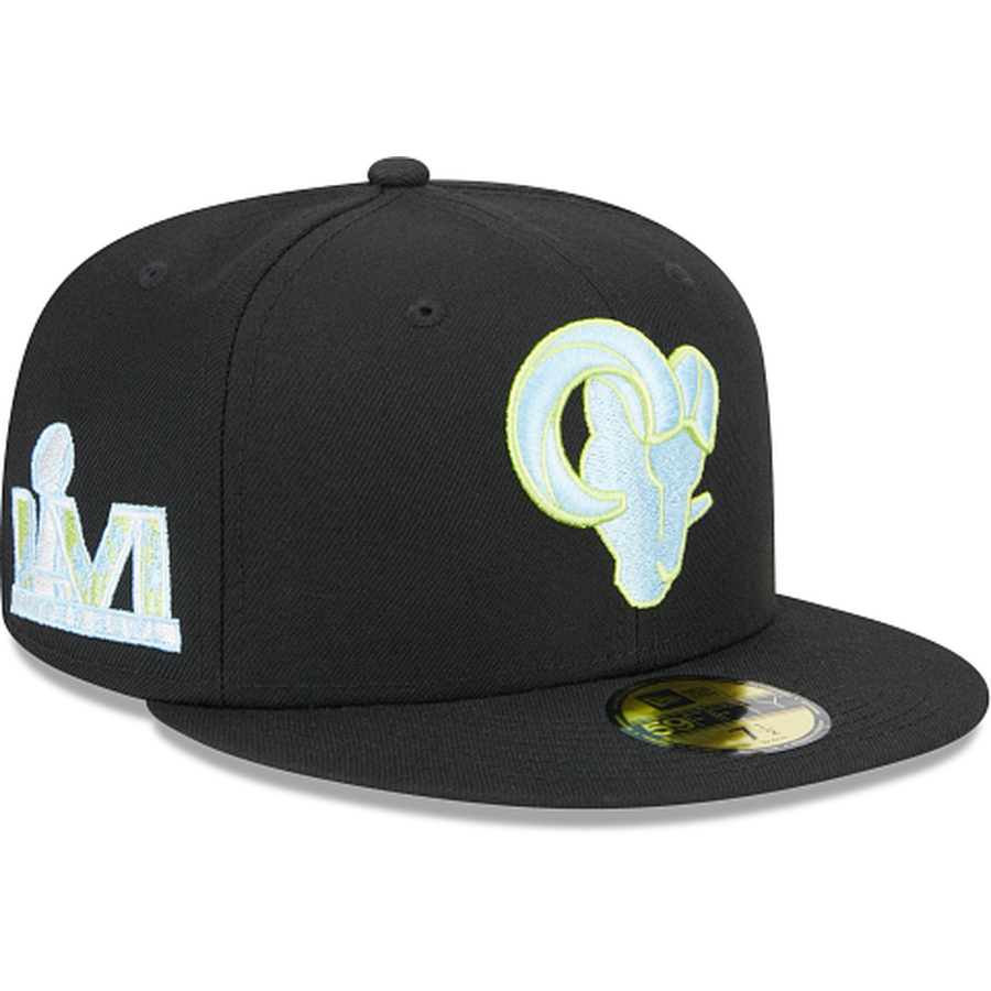New Era Los Angeles Rams Colorpack Black 2023 59FIFTY Fitted Hat