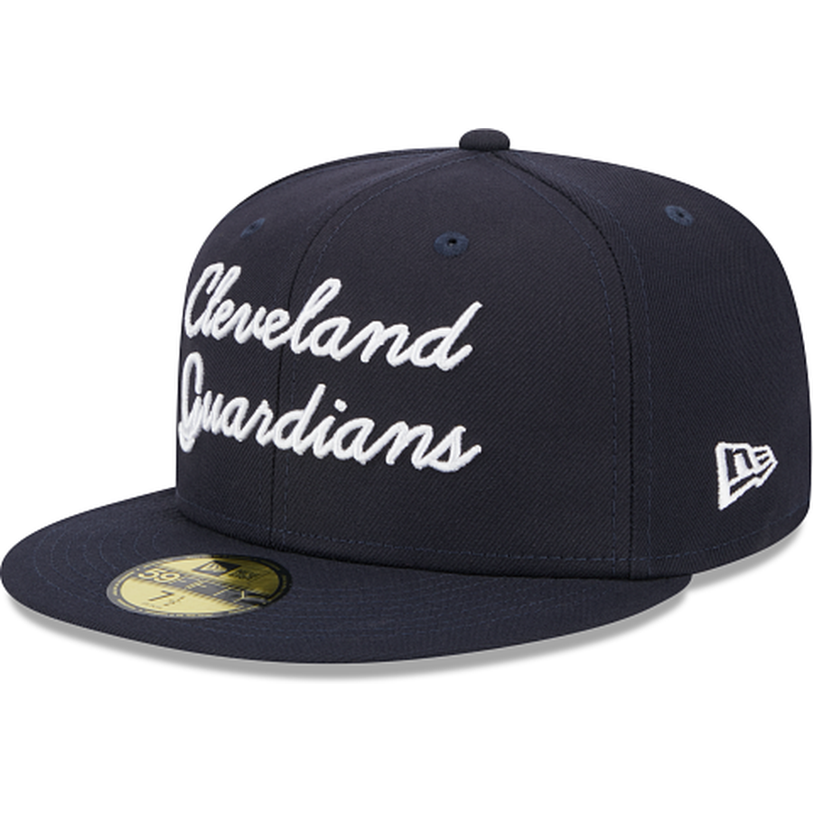 New Era Cleveland Guardians Fairway Script 2023 59FIFTY Fitted Hat