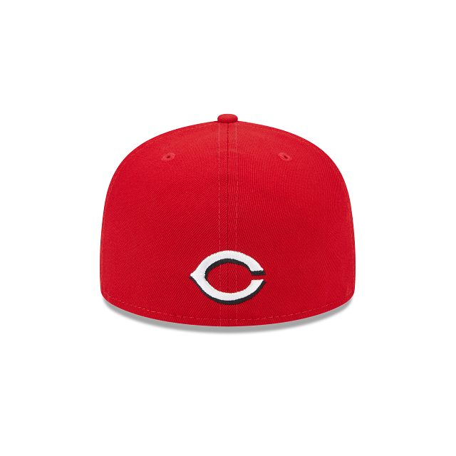 Cincinnati Reds Script Images New Era Cincinnati Reds Fairway Script 2023 59FIFTY Fitted Hat
