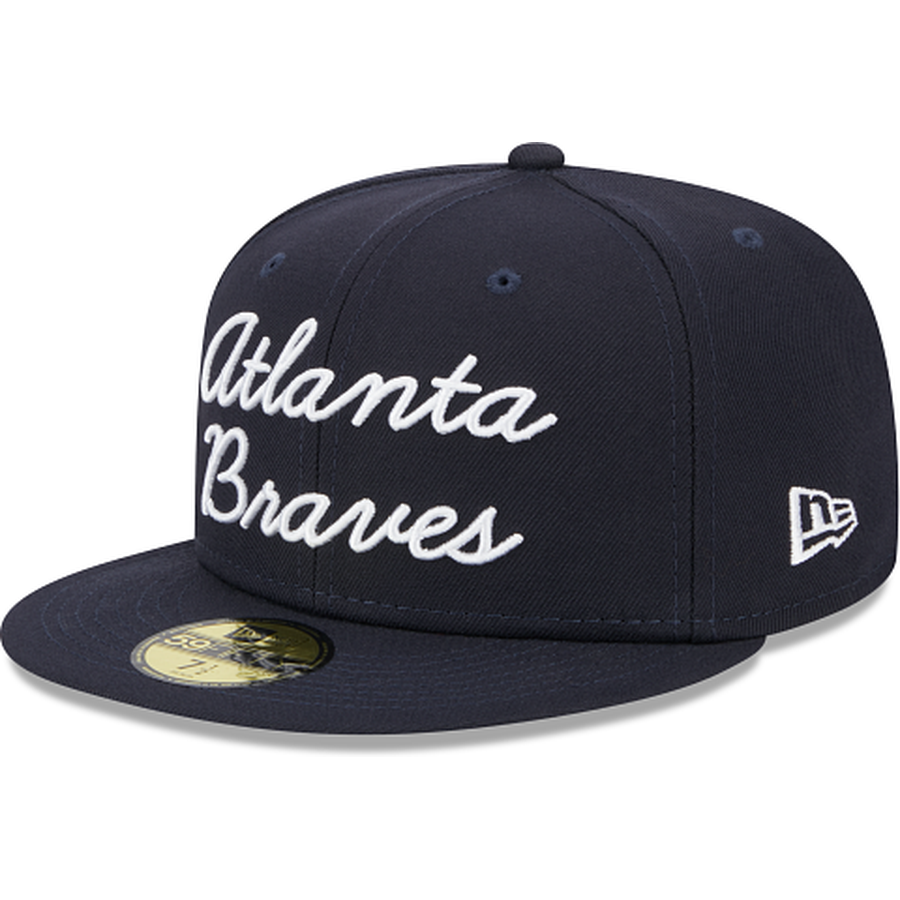 New Era Atlanta Braves Fairway Script 2023 59FIFTY Fitted Hat
