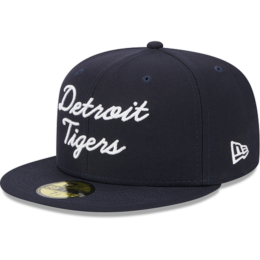 New Era Detroit Tigers Fairway Script 2023 59FIFTY Fitted Hat