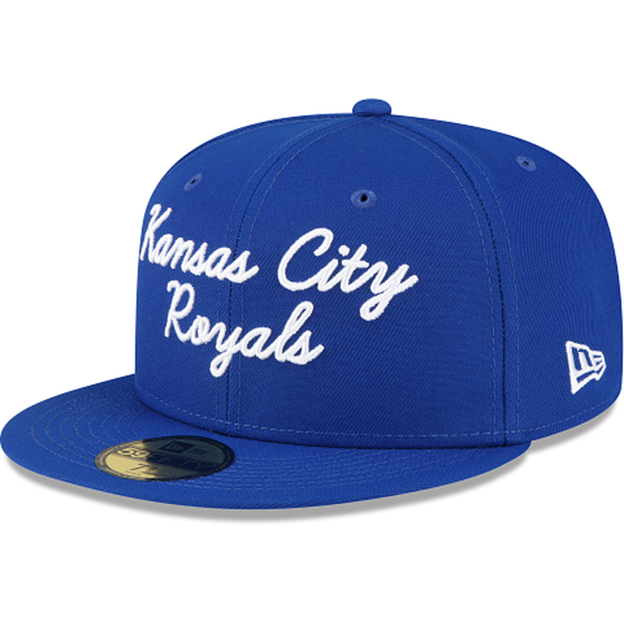Kansas City Royals New Era Stone SP Custom Side Patch 59FIFTY Fitted Hat, 8 / Stone