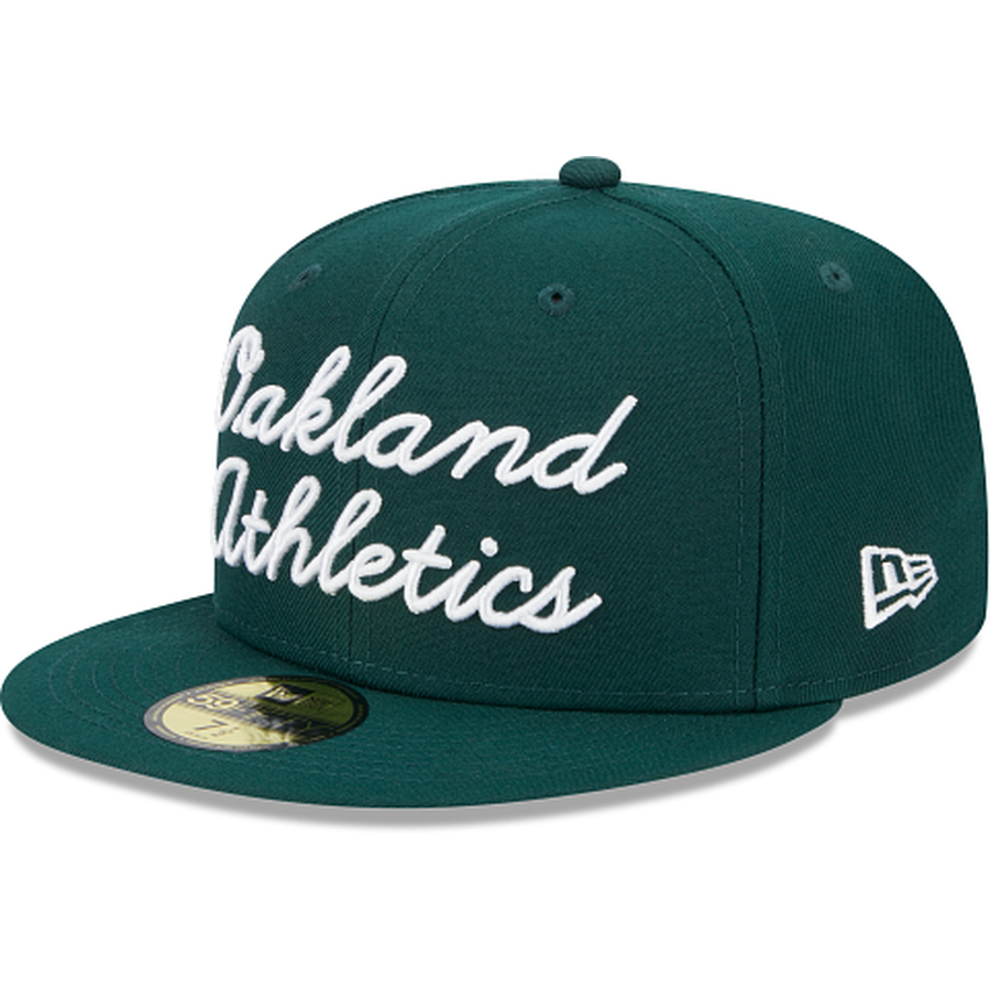 Men’s Oakland Athletics Green Ligature 59FIFTY Fitted Hats