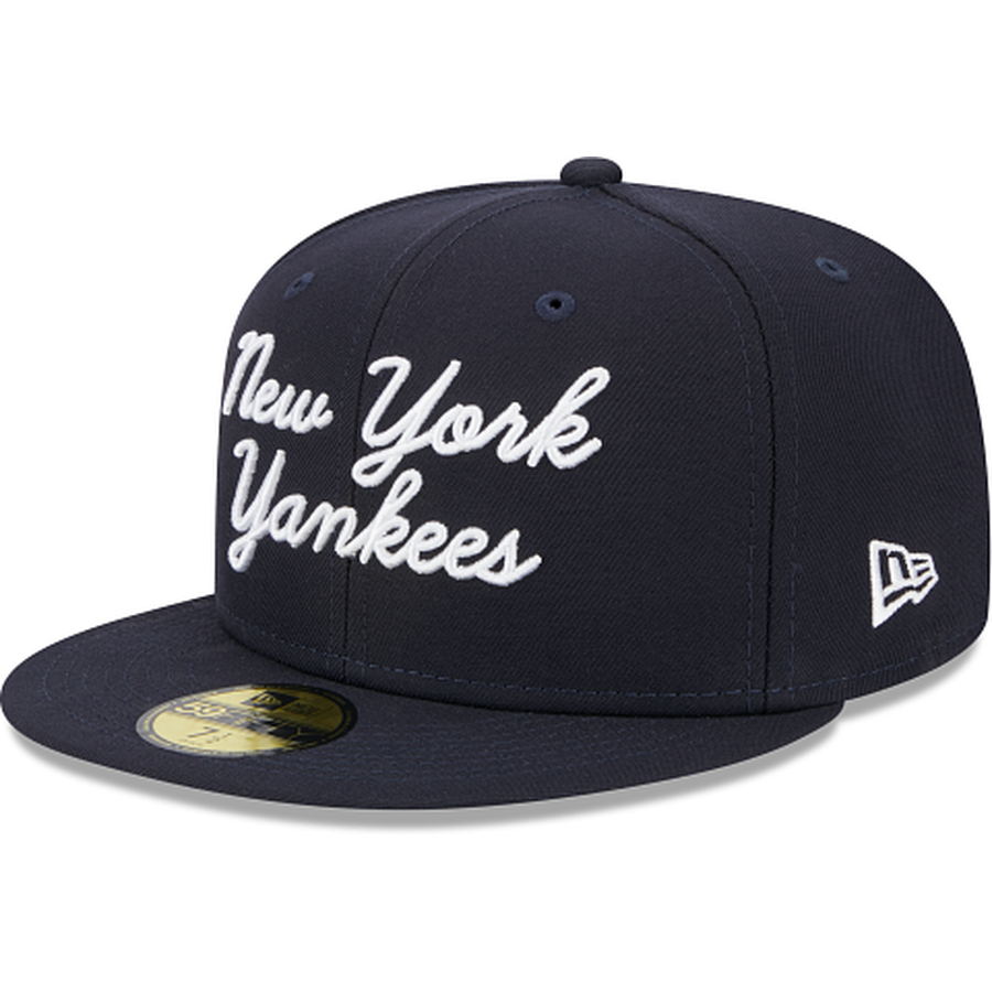 New Era New York Yankees Fairway Script 2023 59FIFTY Fitted Hat
