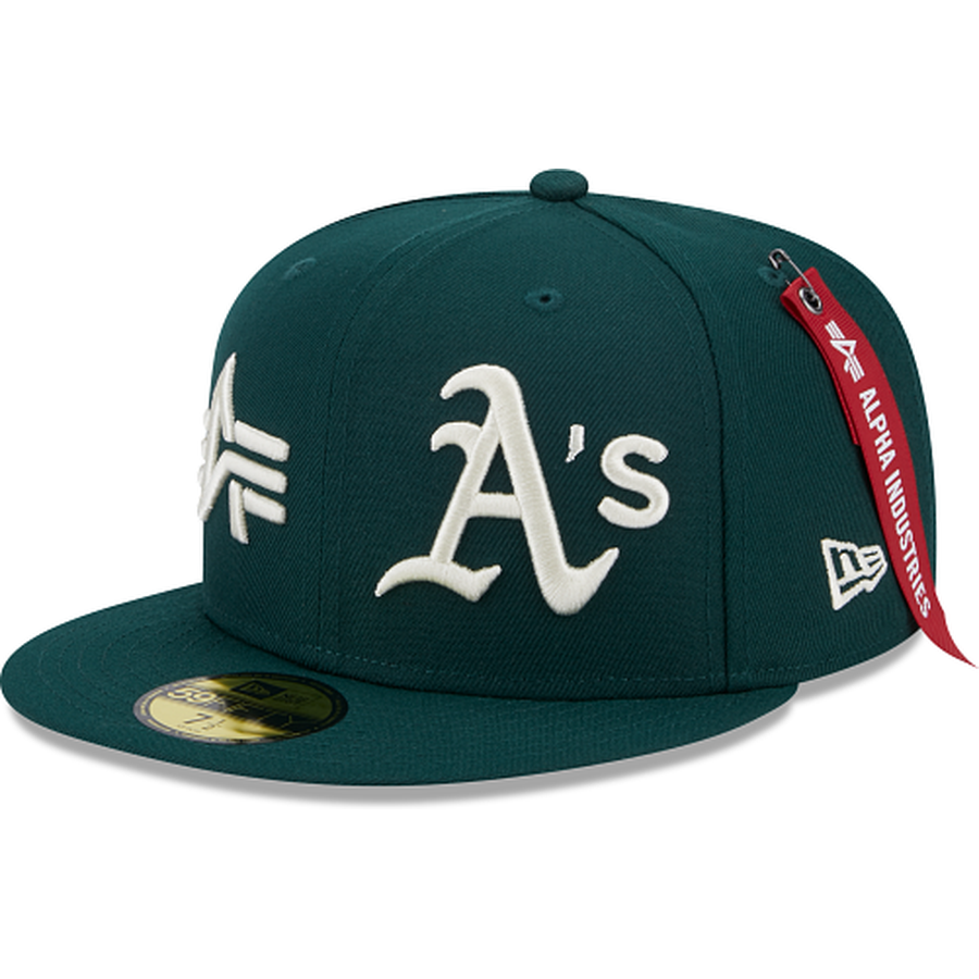 New Era Alpha Industries X Oakland Athletics Dual Logo 59FIFTY Fitted Hat