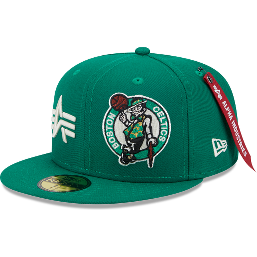 New Era Alpha Industries X Boston Celtics Dual Logo 59FIFTY Fitted Hat