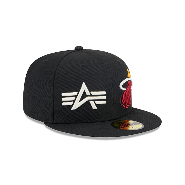 New Era Alpha Industries X Miami Heat Dual Logo 59FIFTY Fitted Hat