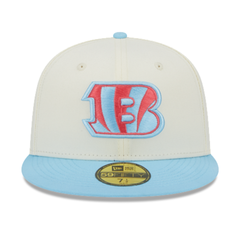 New Era White & Baby Blue Colorpack Fitted Hats w/ Jordan Two Trey Legend Blue
