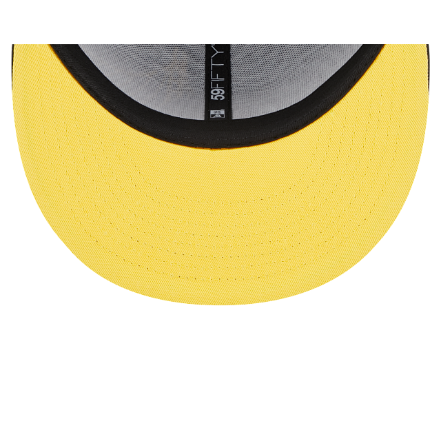 New Era Golden State Warriors Black & Yellow Elements Fitted Hat w/ Air Jordan 4 “Thunder”