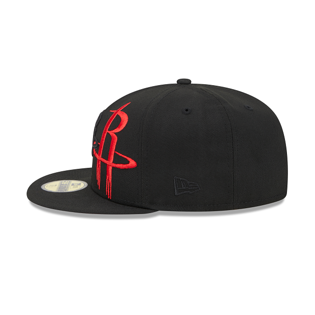 Houston Rockets Spaceman Fitted New Era Houston Rockets Elements 2022 59FIFTY Fitted Hat