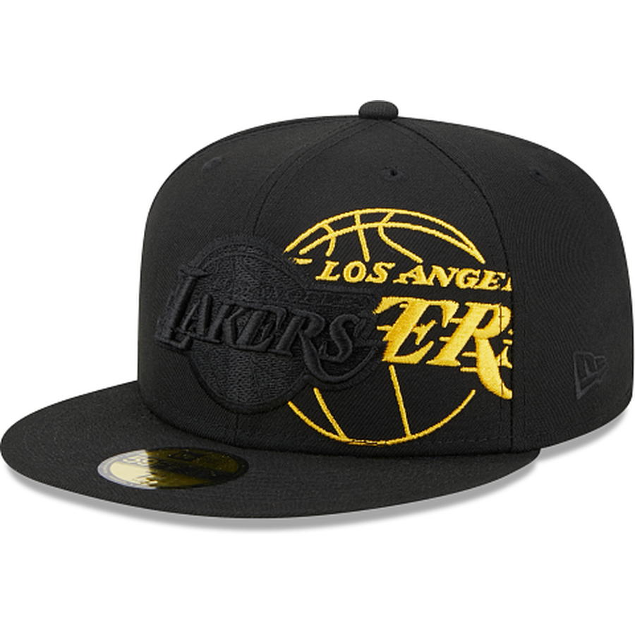 Los Angeles Lakers Royal Blue LA Motion Gray UV New Era 59FIFTY Fitted Hat